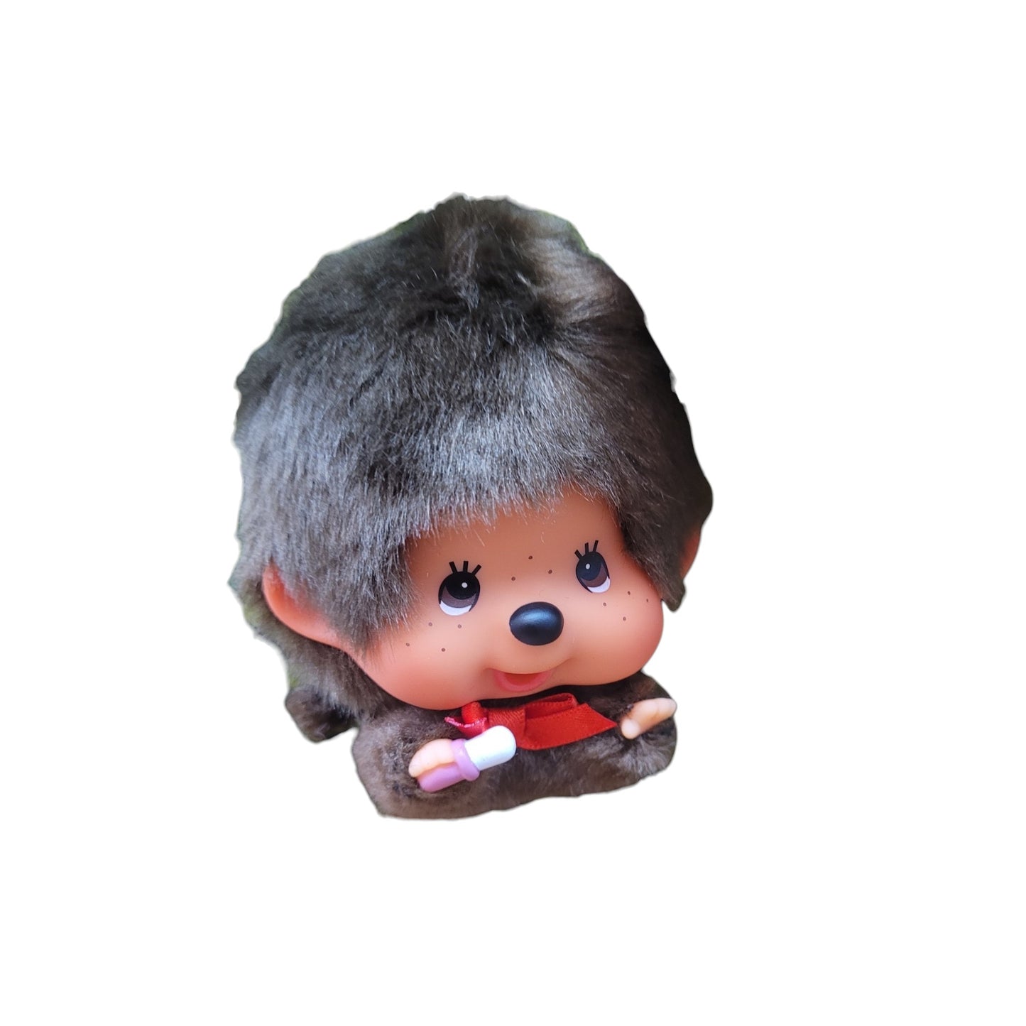 Sekiguchi Big Head Monchhichi Baby Crawl Plush Keychain