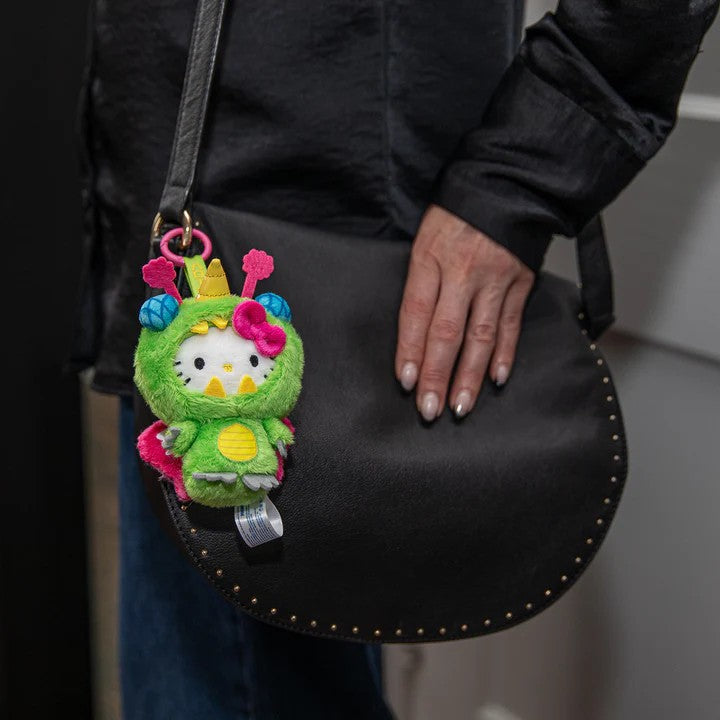 Kidrobot × Sanrio Hello Kitty Unibee Kaiju Plush 4-inch Charm Key Chain