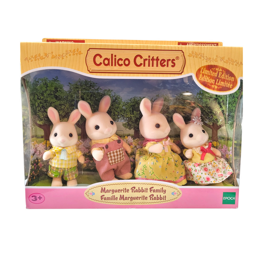 Limited Edition Calico Critters/Sylvanian Families Marguerite Rabbit Family