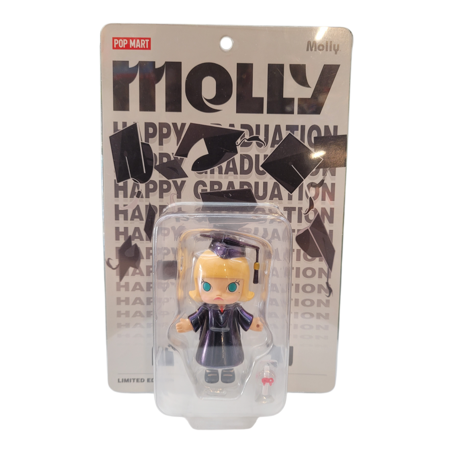 POP MART MOLLY Happy Graduation Blister Card  (Authentic Rare Limited Edition)