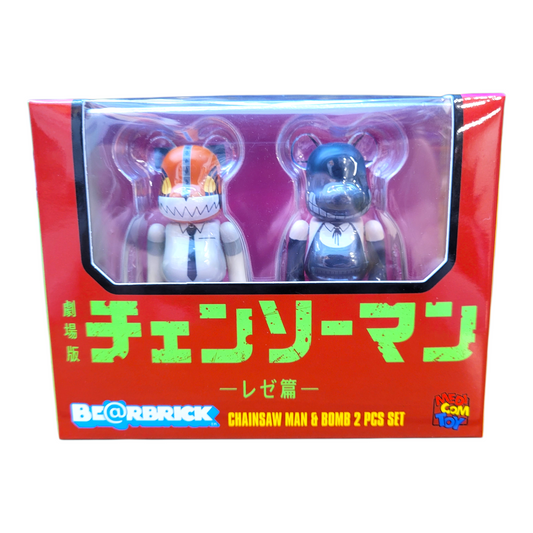 Bearbrick Chainsaw Man And Bomb Devil Figure Set