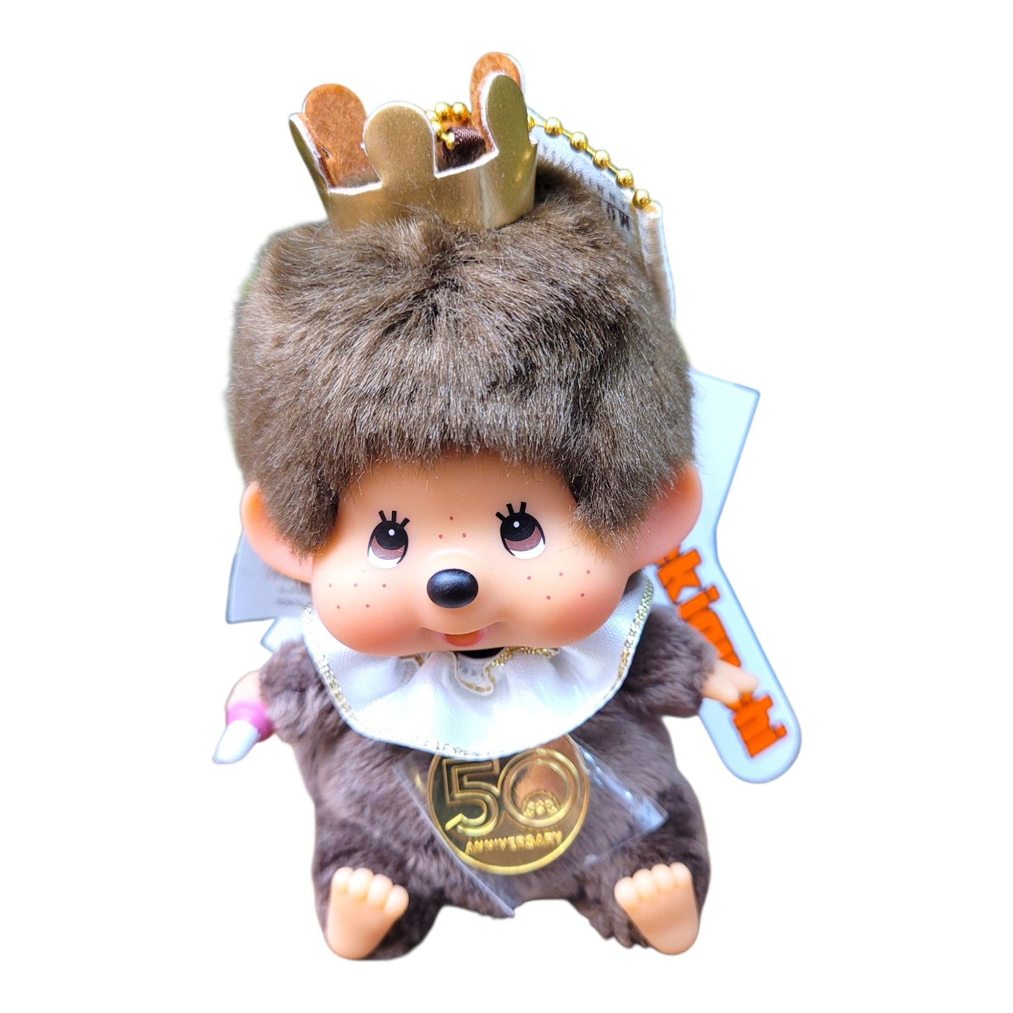 Sekiguchi 50th Anniversary Let's! Party Monchhichi Face Big SS Keychain