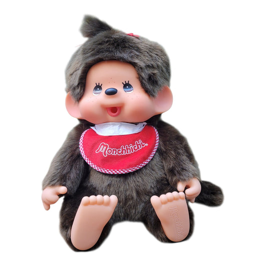 Authentic 12' Sitting Monchhichi Girl Plush Doll