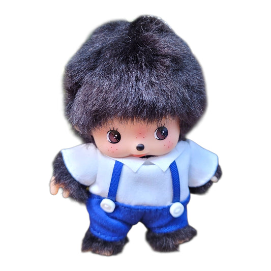 Monchhichi Bebichhichi Boy Black Fur Keychain