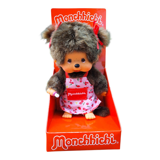 Monchhichi Flower Apron Girl Plush Doll