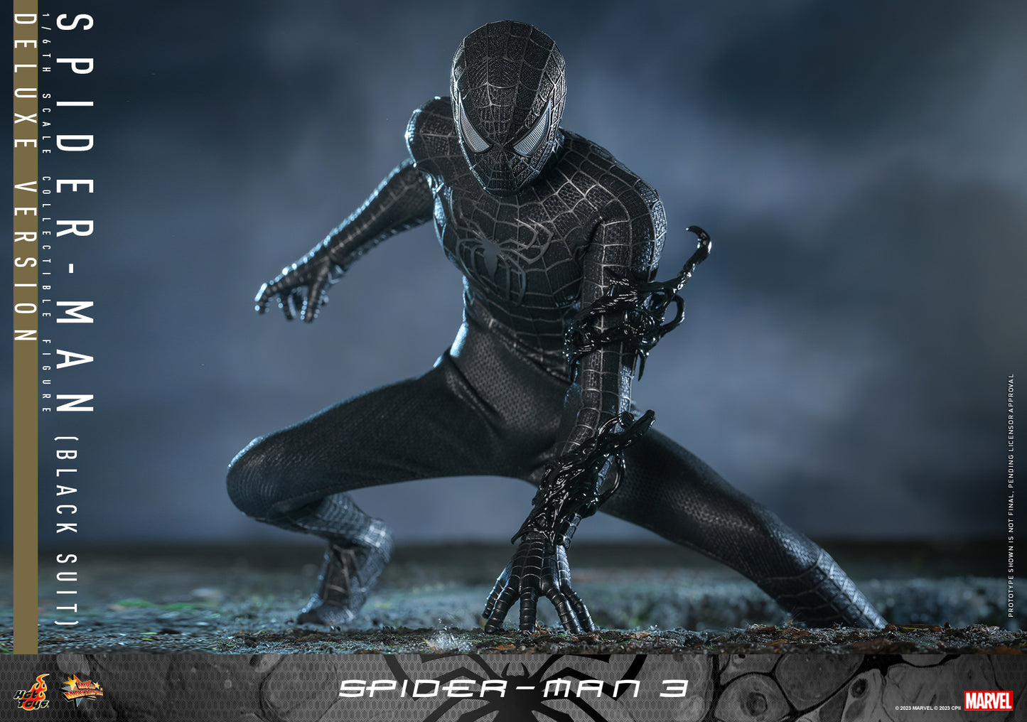 HOT TOYS 1/6 Scale Spider-Man 3 Black Suit Spider-Man
