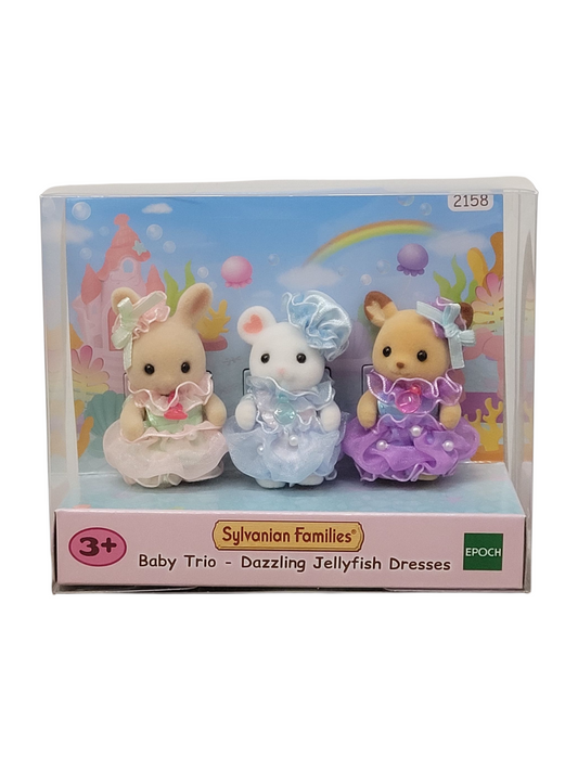 Sylvanian Families Baby Trio Dazzling Jellyfish Dresses 2158