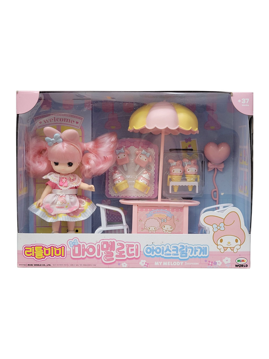 SANRIO × LITTLE MIMI My Melody Ice Cream Store Figure Doll Playset