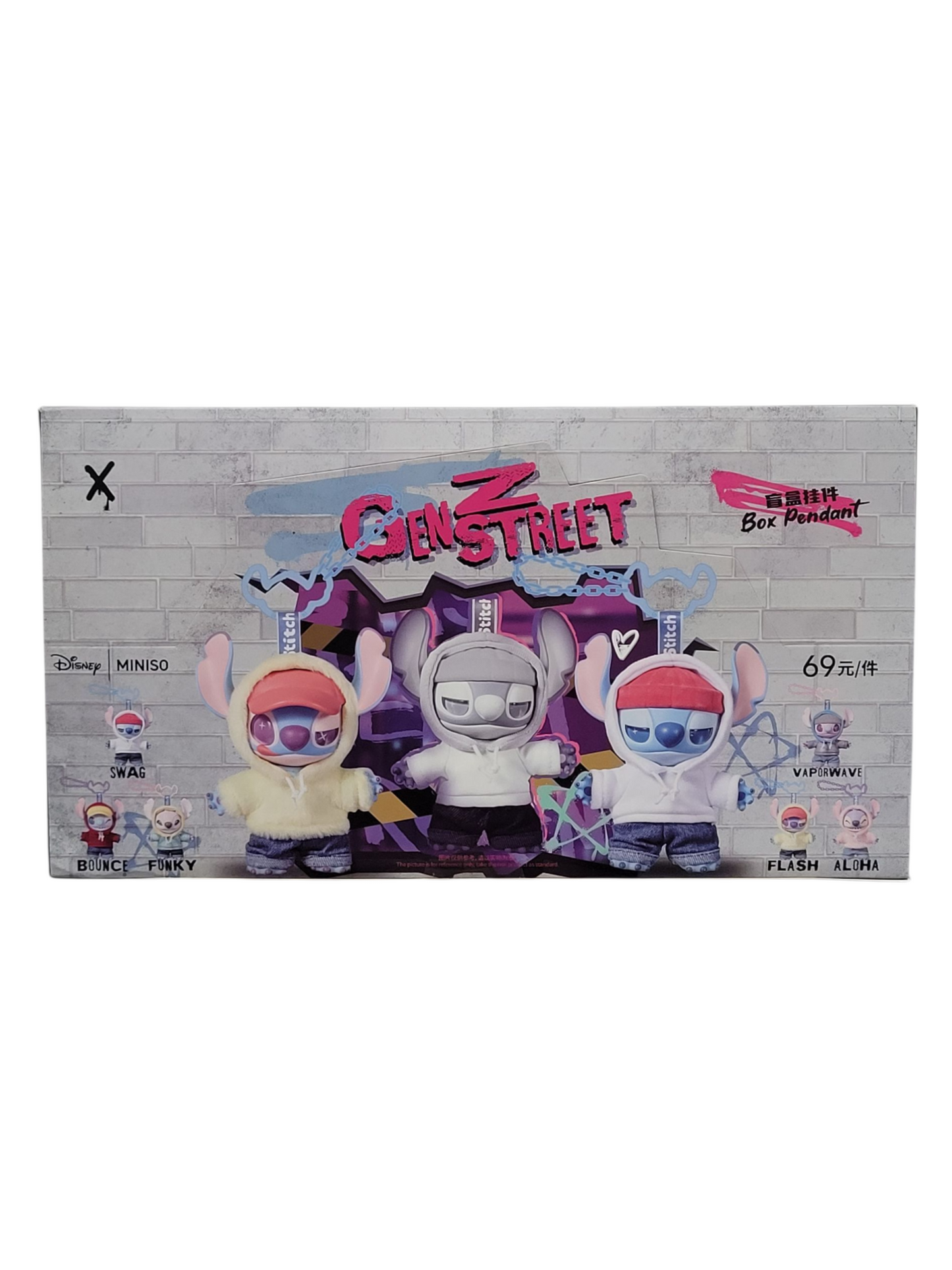 Stitch Gen Z Street Series-Vinyl Plush Pendants Whole Set