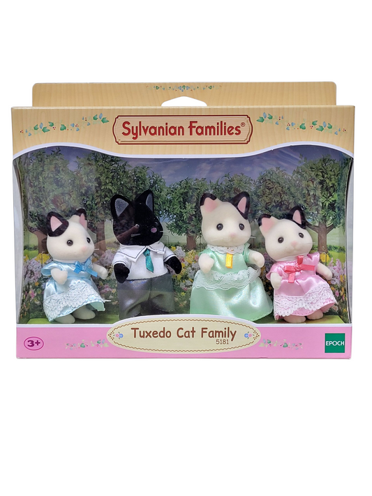 Sylvanian Families Tuxedo Cat Family 5181