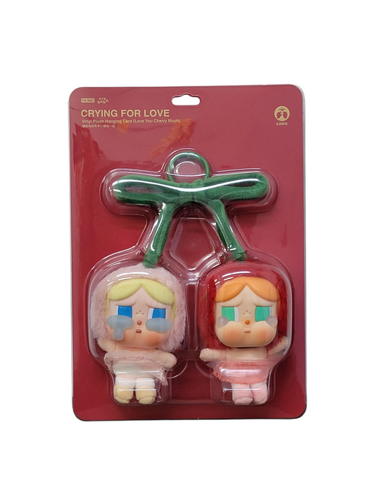 CRYBABY Crying for Love Series-Vinyl Plush Hanging Card (Love You Cherry Much)