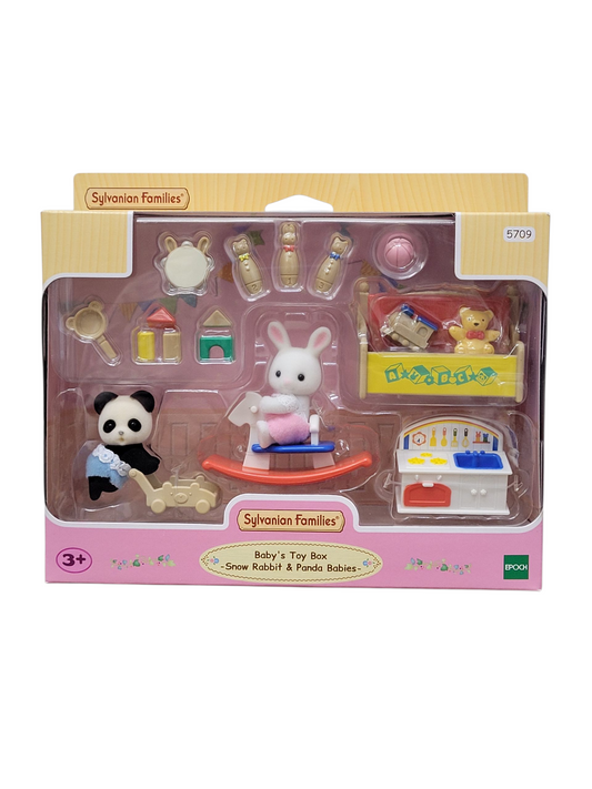 Sylvanian Families Baby's Toy Box Snow Rabbit & Panda Babies 5709