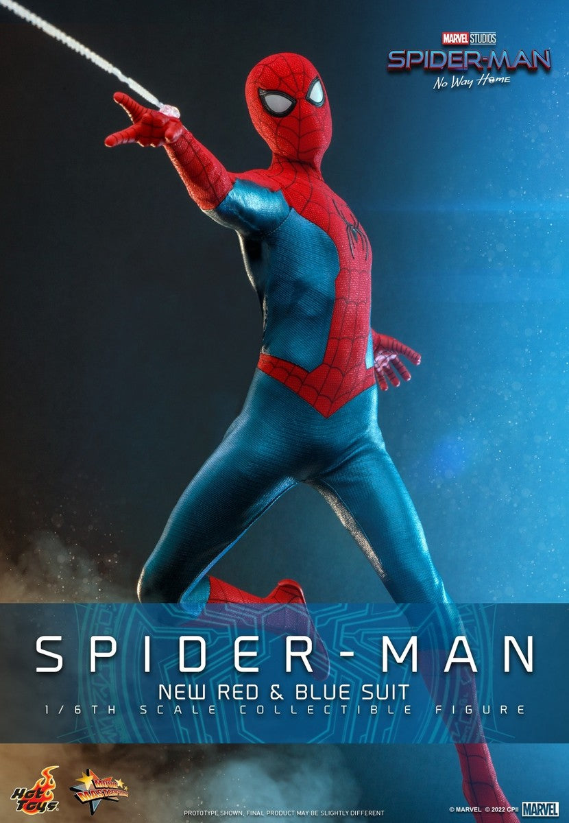 HOT TOYS 1/6 MMS679 Spider-Man No Way Home New Red and Blue Suit Figure